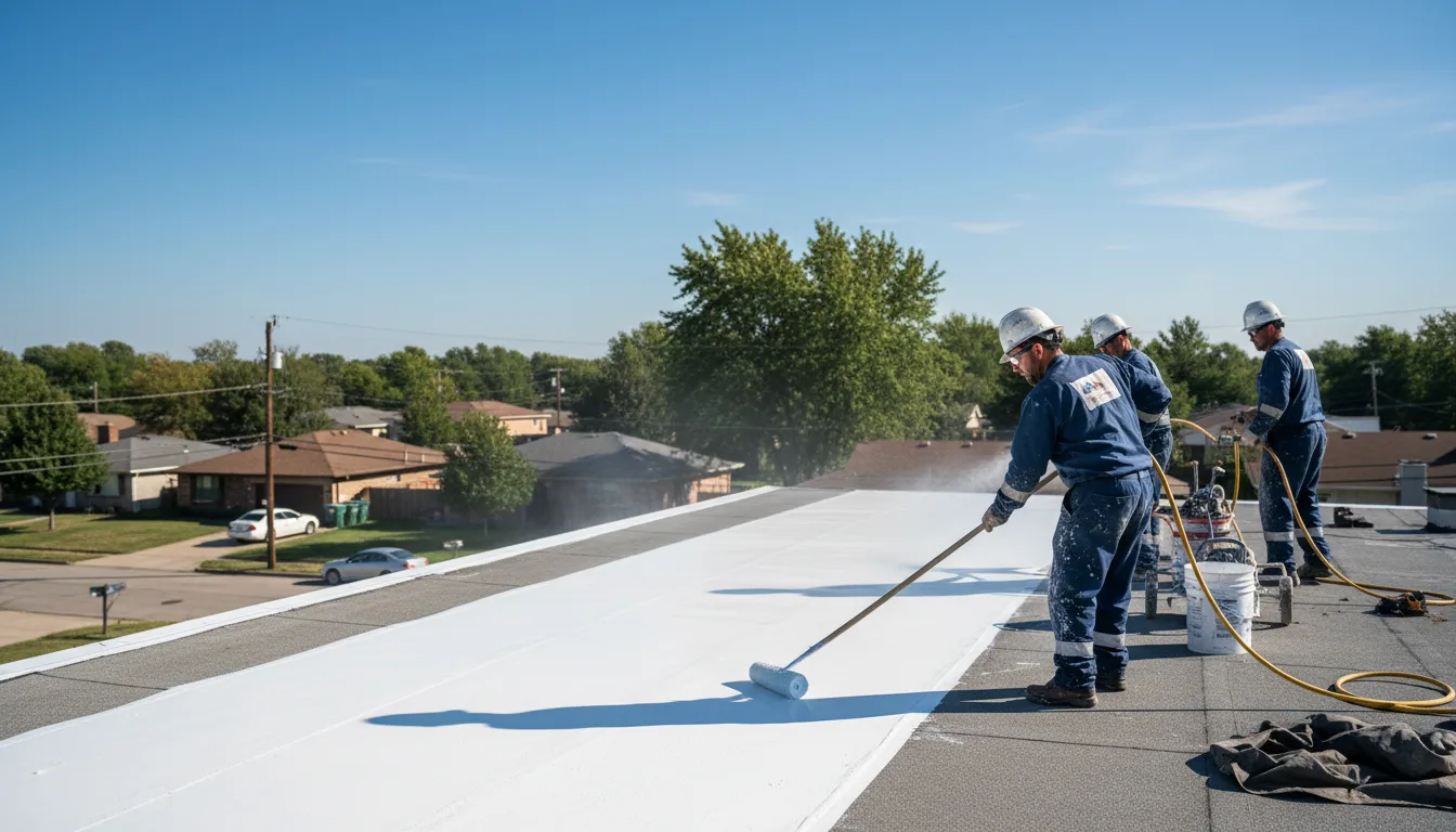 Commercial roof coating in Harrison, MI near me